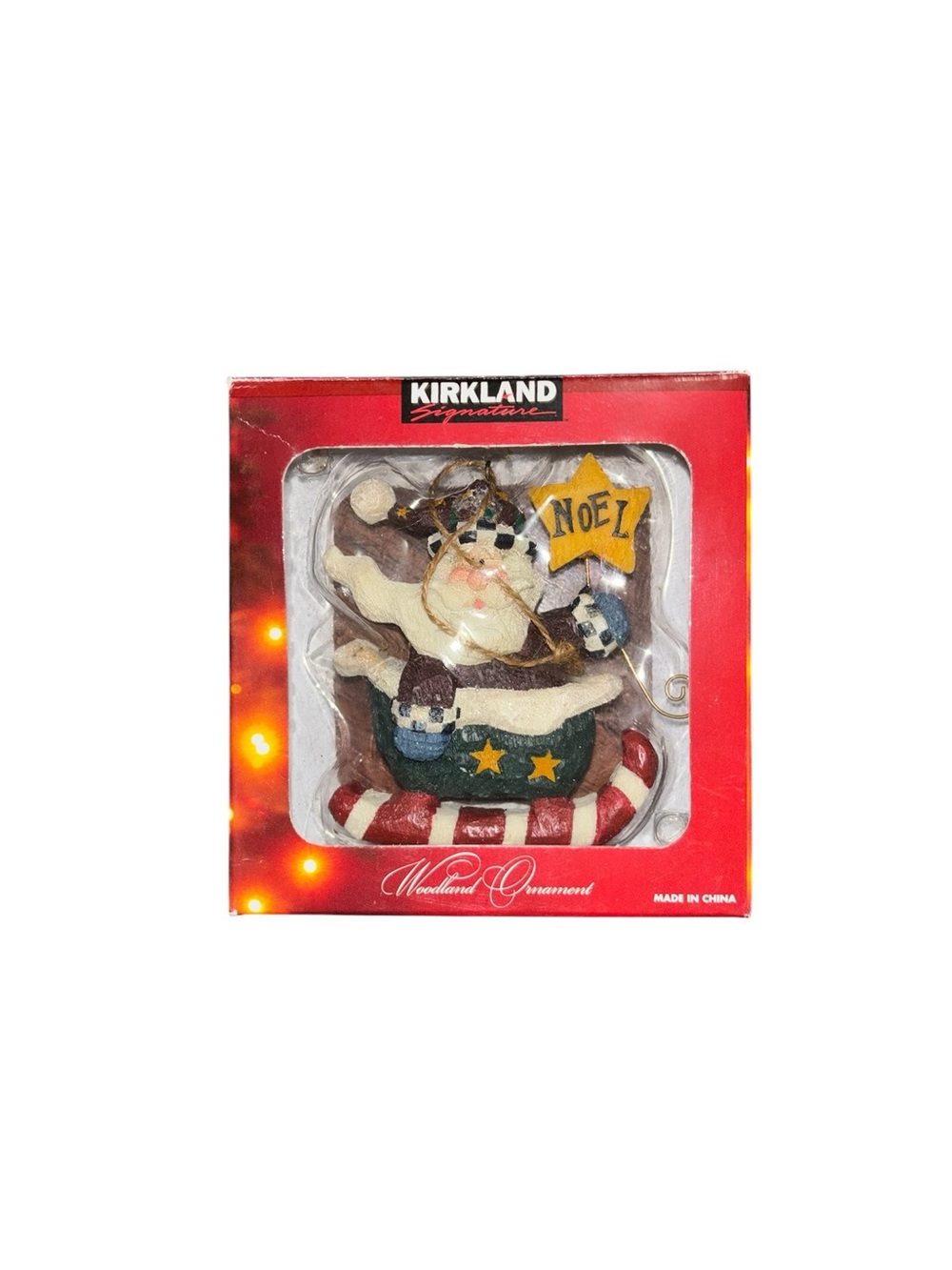 santa sleigh noel ornament